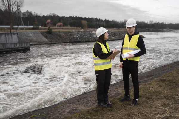 full shot engineers standing near river e1728308282544